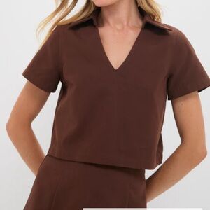 Tuckernuck NWT Hyacinth House Brown Top (current season)